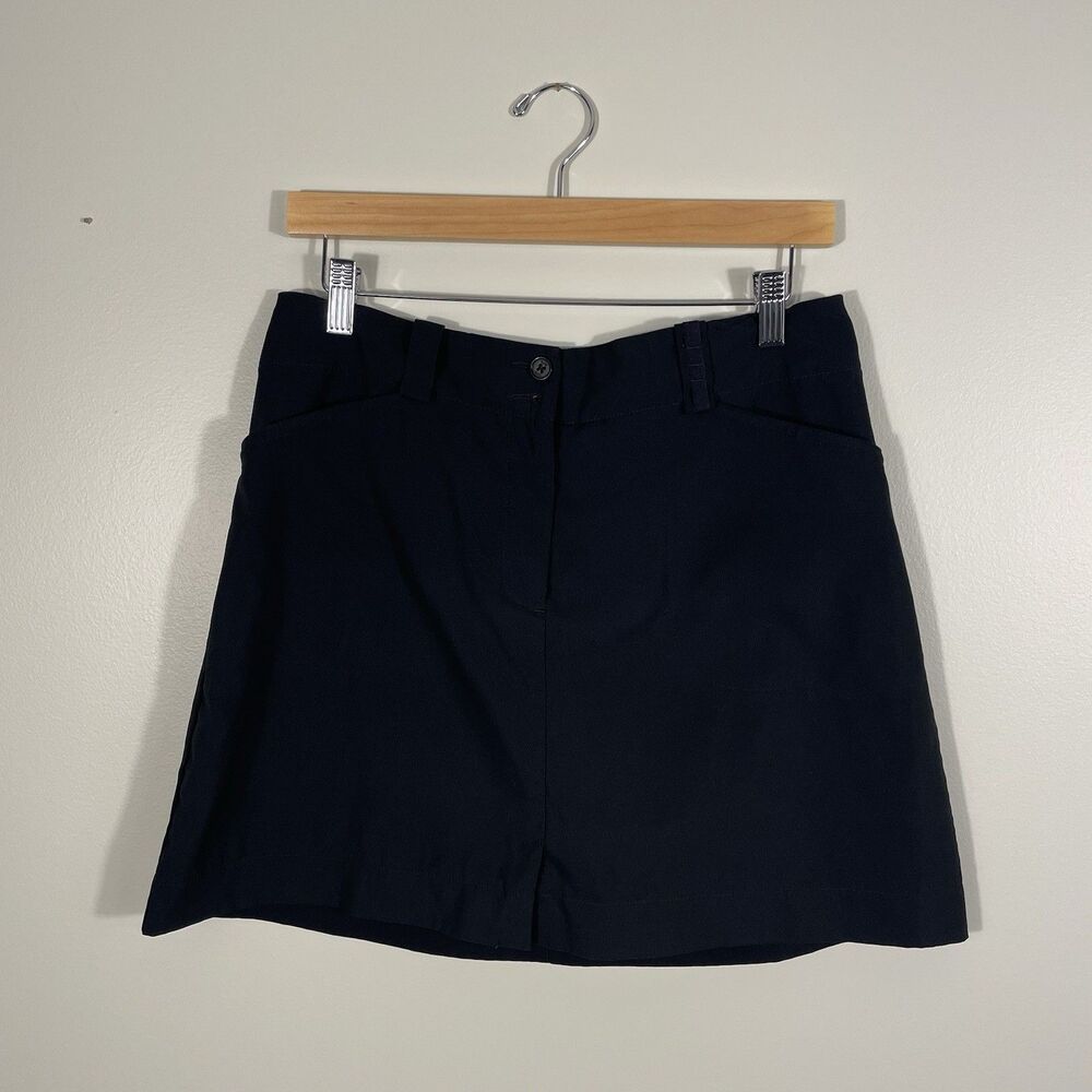 Nike Golf Fit Dry Athletic Golf Tennis Skirt Skort Black Lightweight Size 6P